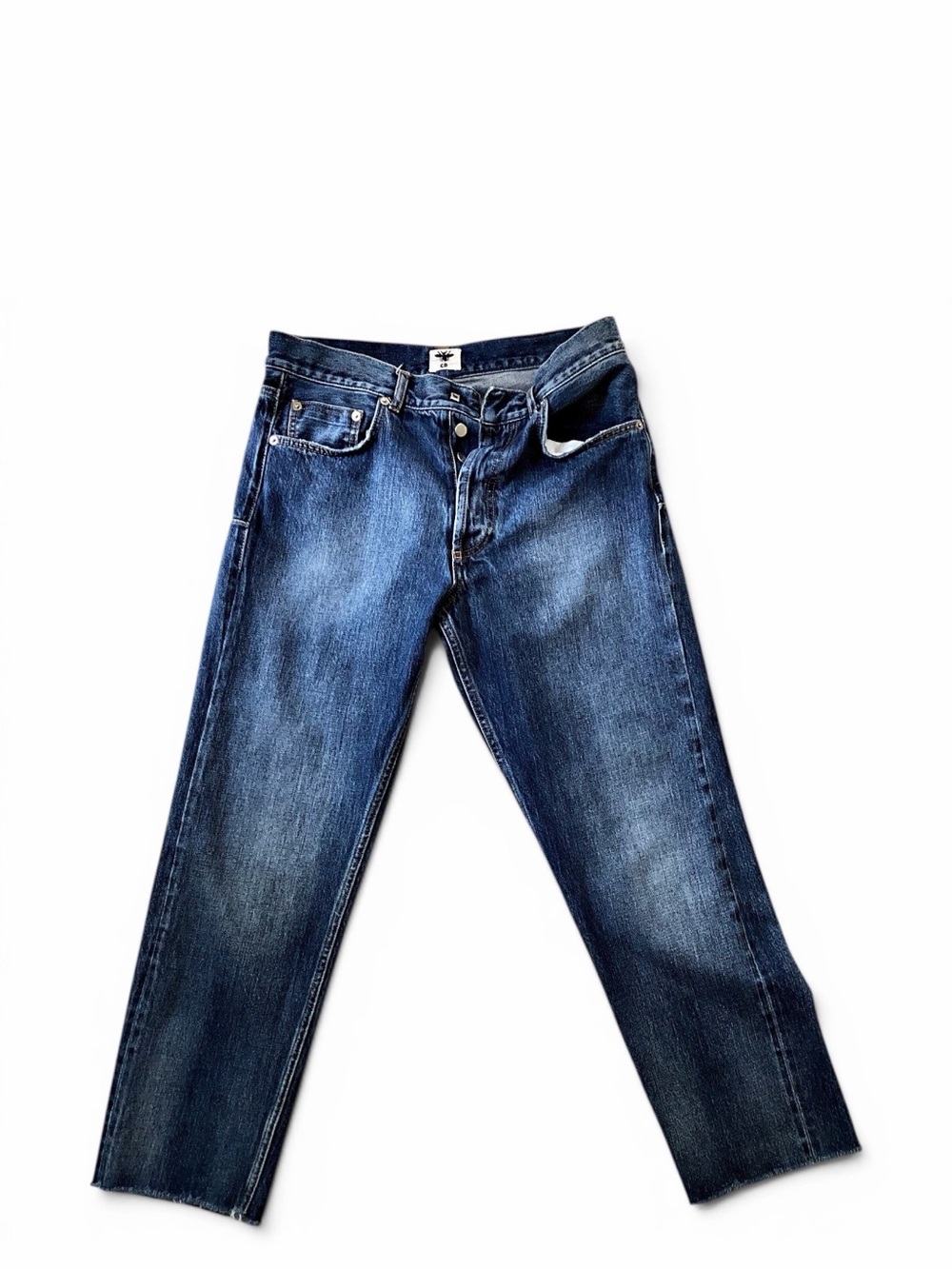 DIOR woman Dark Blue Straight-Leg Jeans